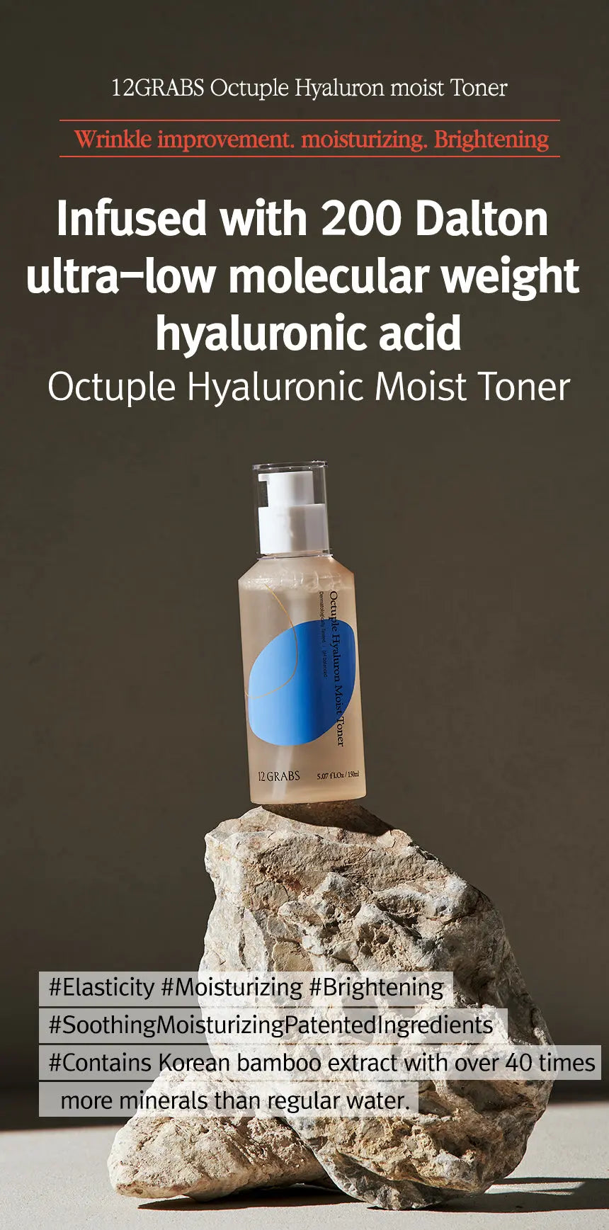 12GRABS Octuple Hyaluron Moist Toner 150ml 12GRABS