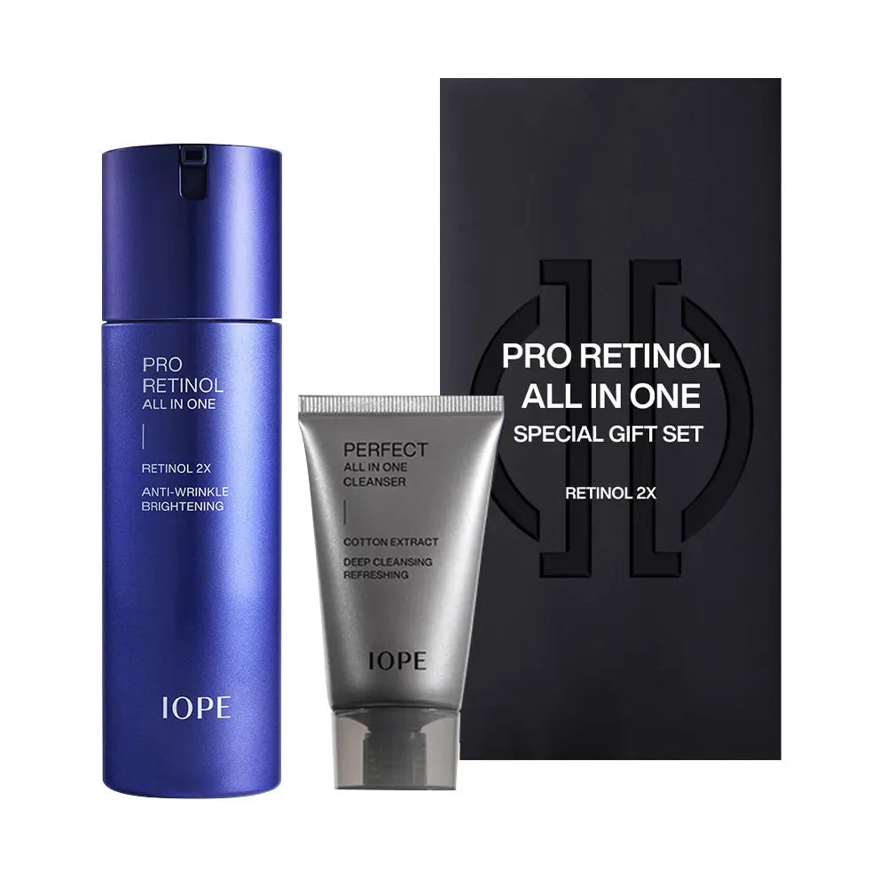 IOPE Men Pro Retinol All In One 120ml+Cleansing Foam IOPE