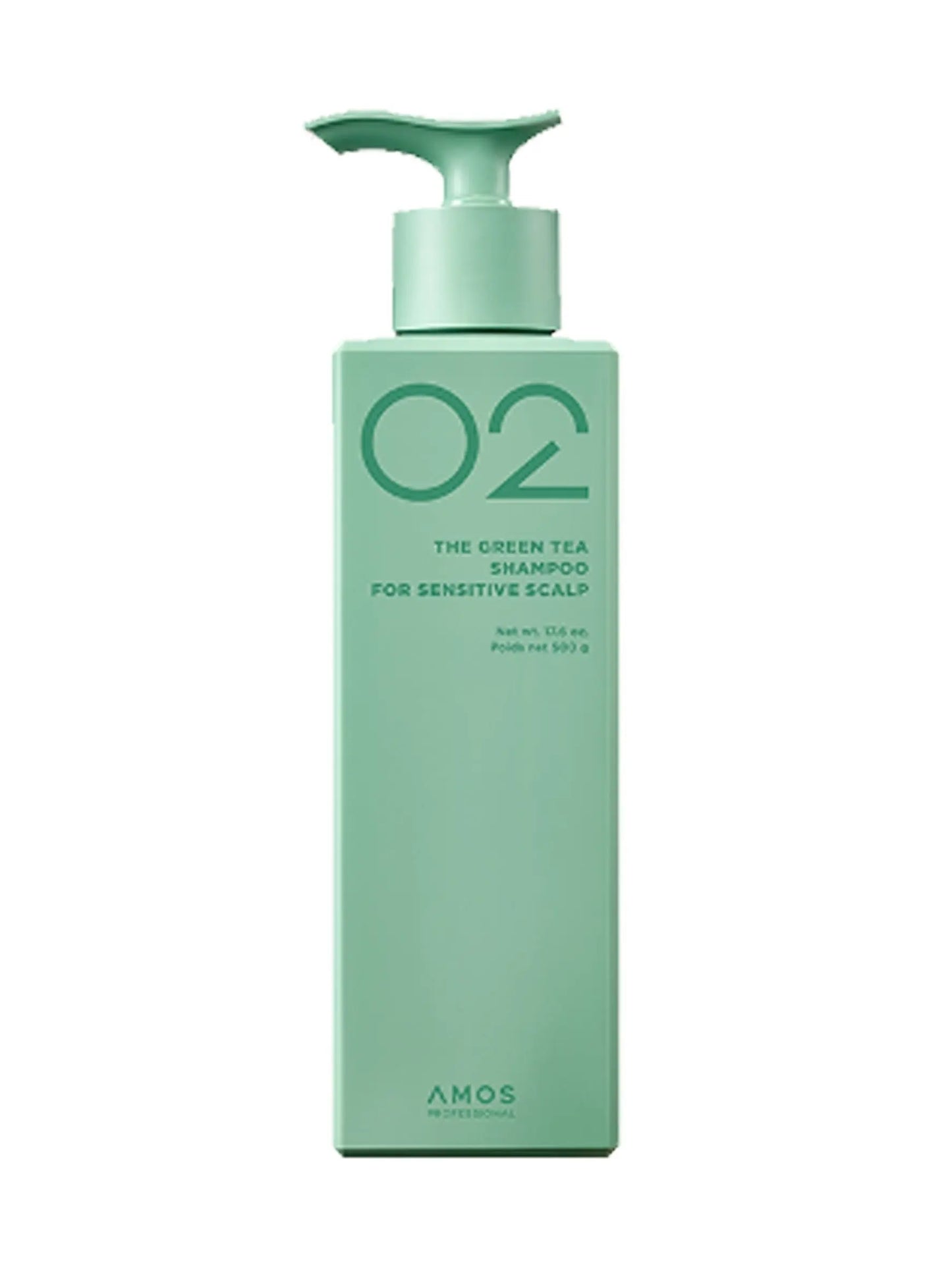 amos PROFESSIONAL THE GREEN TEA SHAMPOO FOR SENSITIVE SCALP 500ml amos PROFESSIONAL