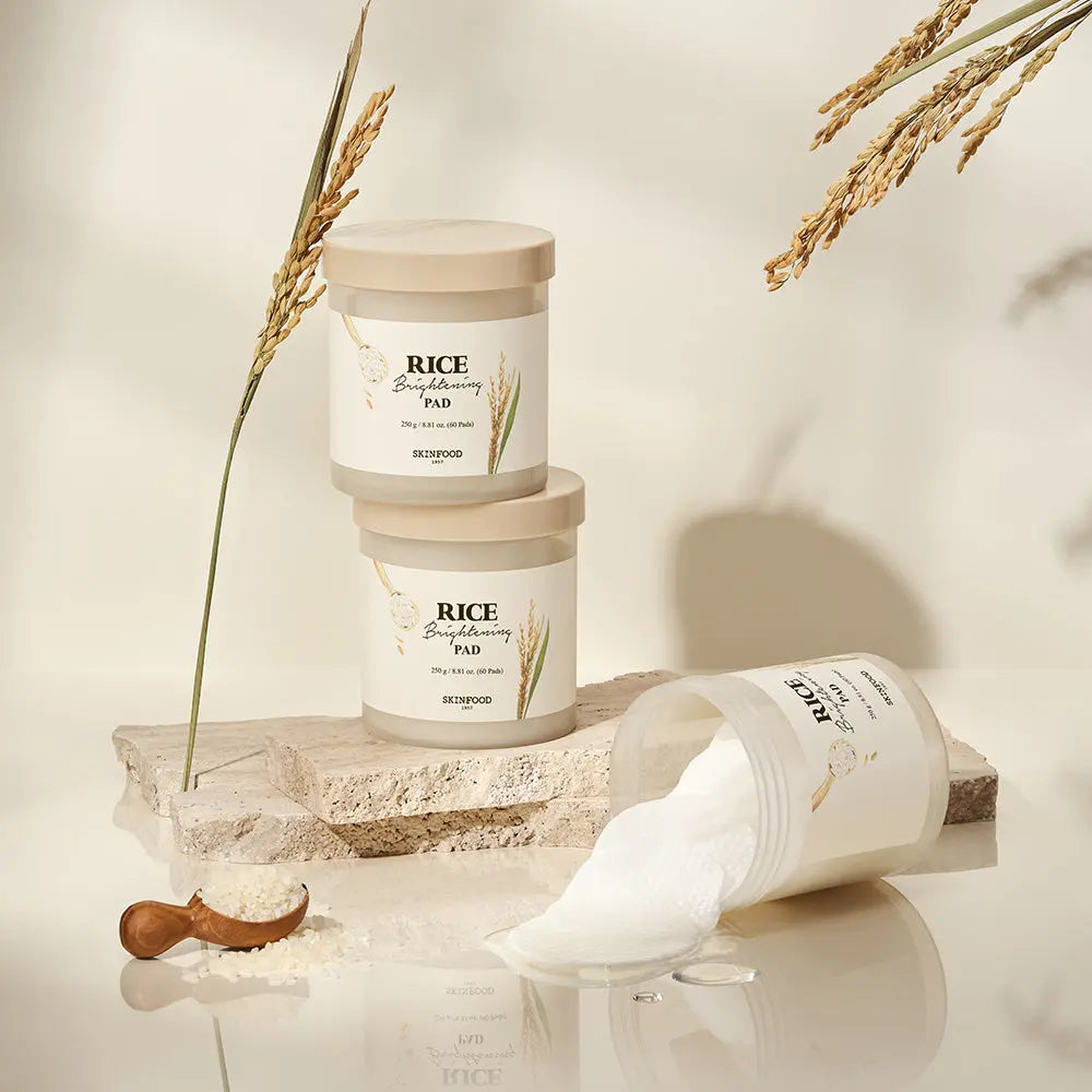 DewySkinShop Treatment – SKINFOOD Rice Brightening Pad 60 Pads/250g – Brightening… treatment with vitamin c for pigmentation