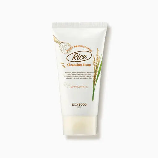 DewySkinShop Cleanser – SKINFOOD Rice Daily Brightening Cleansing Foam – Brightening… cleanser with vitamin c for…