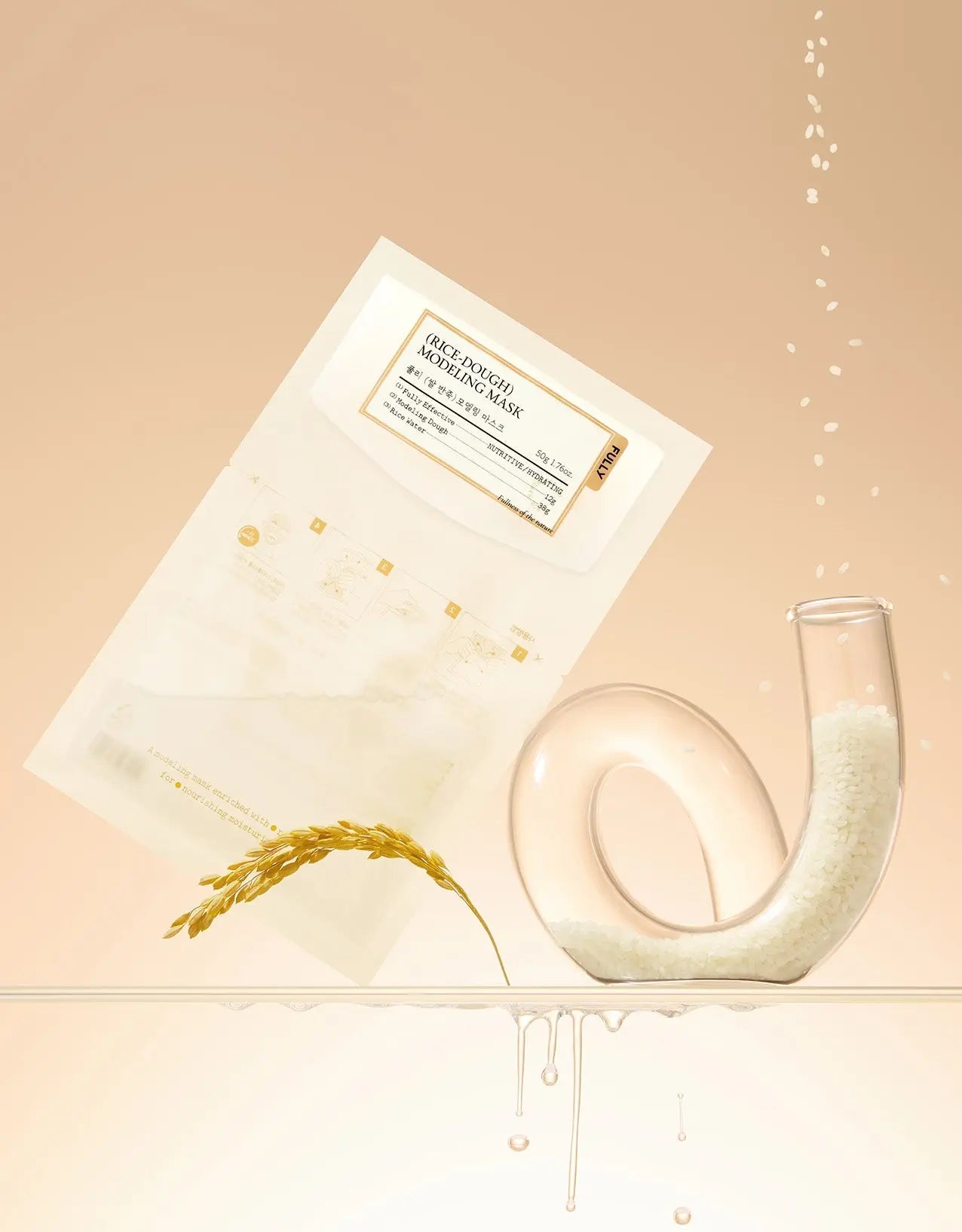 DewySkinShop Mask – FULLY RICE-DOUGH MODELING MASK 50g*4ea – Healthy, Glowing Skin –… mask for healthy skin