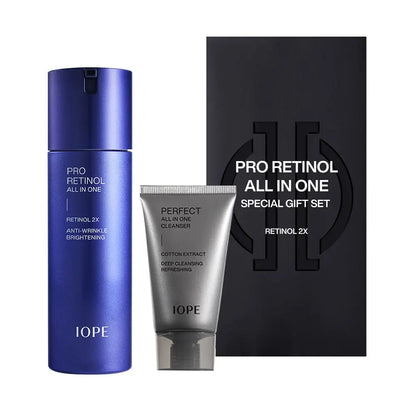 IOPE Men Pro Retinol All In One 120ml+Cleansing Foam IOPE