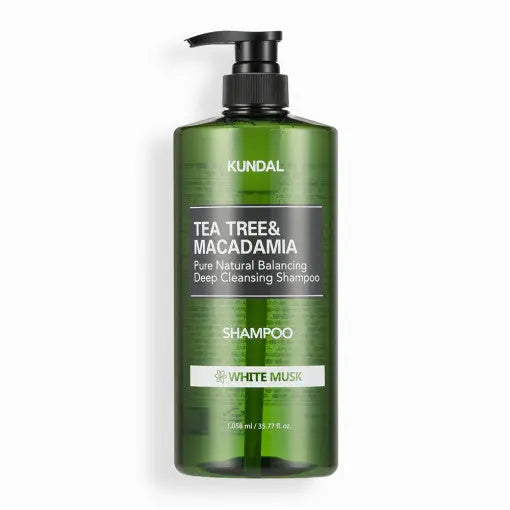 KUNDAL Tea Tree & Macadamia Deep Cleansing Shampoo 1058ml #WHITE MUSK KUNDAL