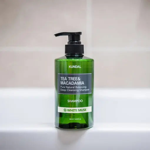 KUNDAL Tea Tree & Macadamia Deep Cleansing Shampoo 1058ml #WHITE MUSK KUNDAL