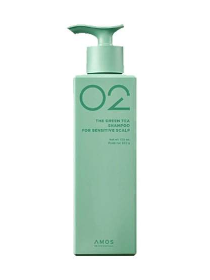amos PROFESSIONAL THE GREEN TEA SHAMPOO FOR SENSITIVE SCALP 500ml amos PROFESSIONAL