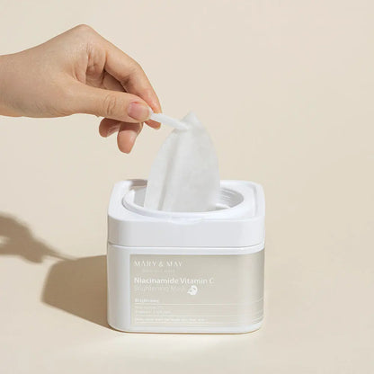 DewySkinShop Mask – [MARY & MAY] Niacinamide Vitamin C Brightening Mask 400g (30ea)… mask with vitamin c for pigmentation