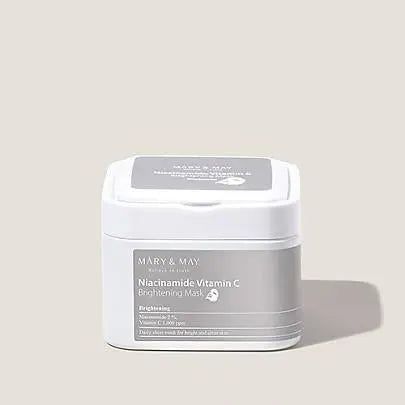 DewySkinShop Mask – [MARY & MAY] Niacinamide Vitamin C Brightening Mask 400g (30ea)… mask with vitamin c for pigmentation