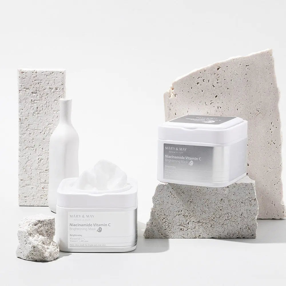DewySkinShop Mask – [MARY & MAY] Niacinamide Vitamin C Brightening Mask 400g (30ea)… mask with vitamin c for pigmentation