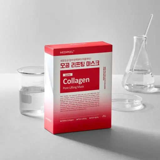MEDIPEEL Red Lacto Collagen Pore Lifting Mask 30ml*10ea MEDIPEEL