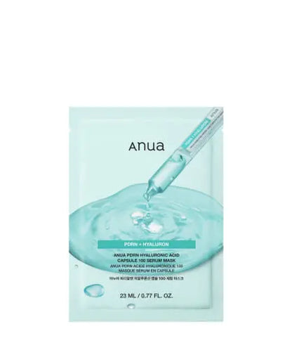 Anua PDRN Hyaluronic Acid Capsule 100 Serum Mask Sheet 23ml*10ea Anua